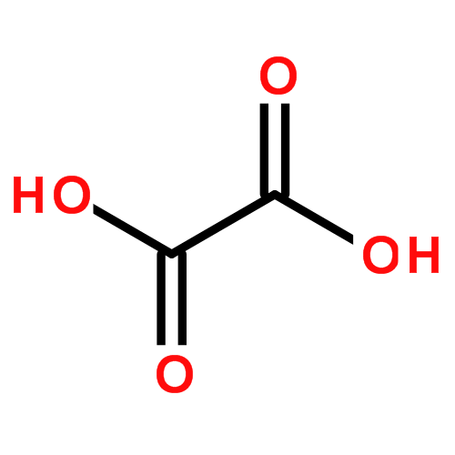 草酸的化学分子结构式建议食用高草酸蔬菜的同时,适当摄入高钙食物,使