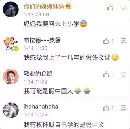 中小学@美国高中中文试卷, 看第一题就懵了