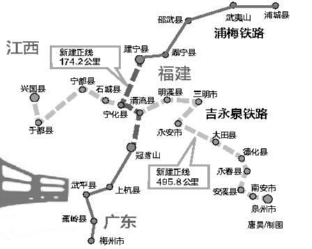 浦梅铁路全线开建, 全长556公里, 路过你家了吗?