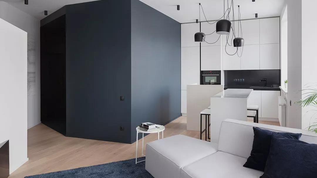 73平米极简公寓, 几何元素塑造立体美