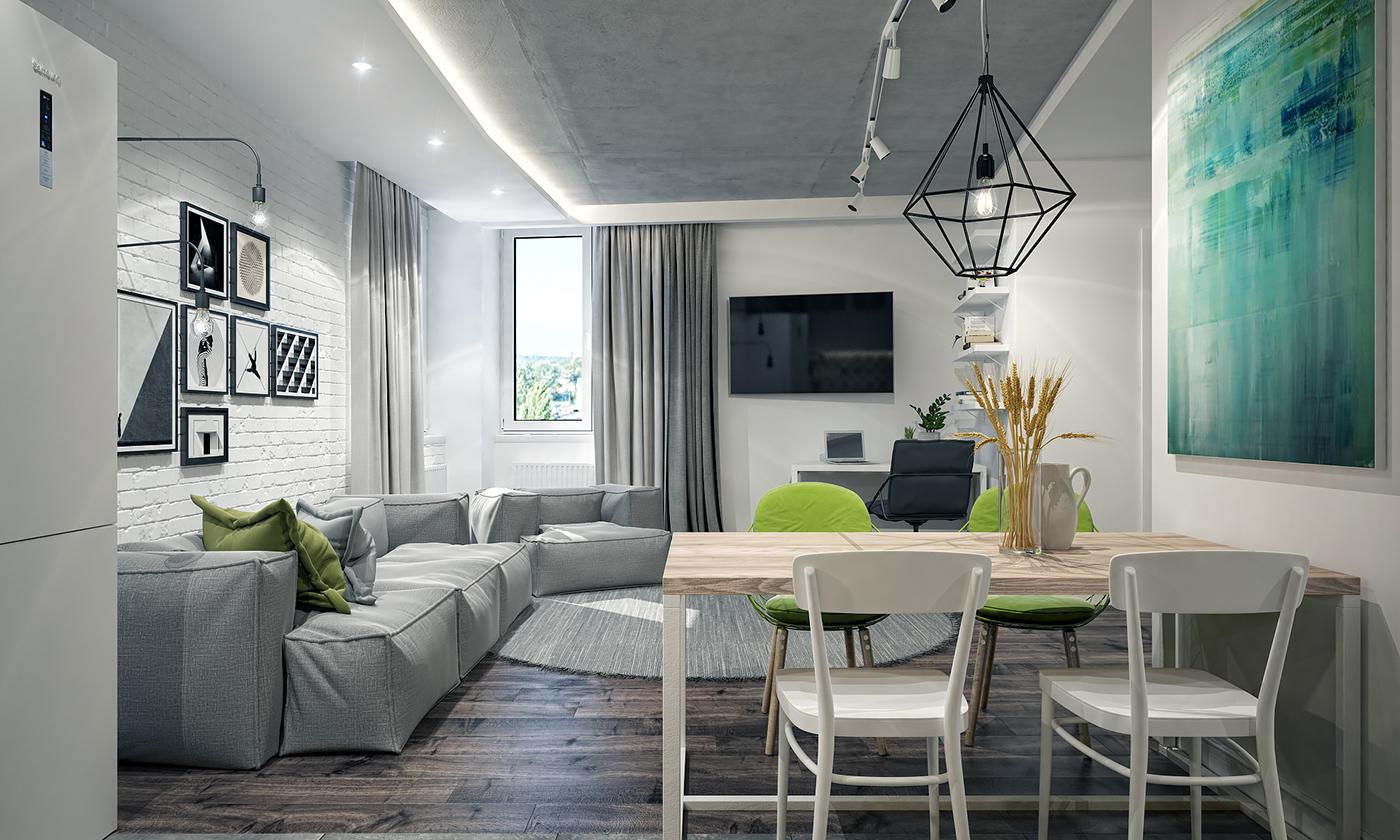 现代简约 一居室 55.0平米