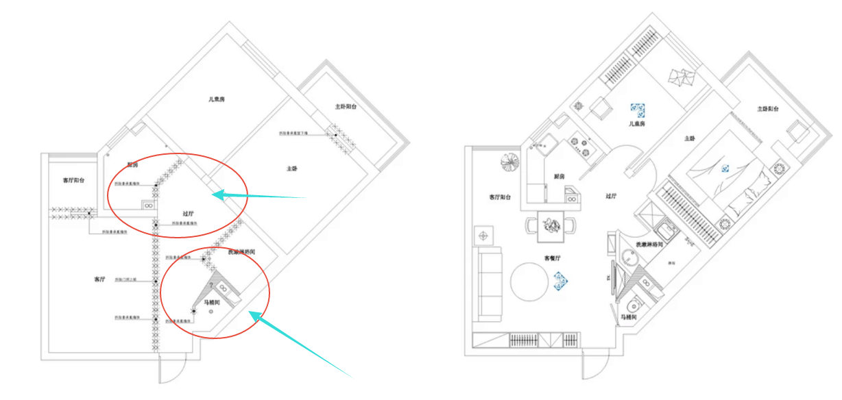 老公坚持买“不规则”户型, 我和他大闹一场, 装修后我心服口服!