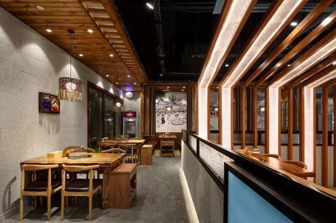 万兴佳·韩式烤肉 融入大量民族特色元素的店铺设计