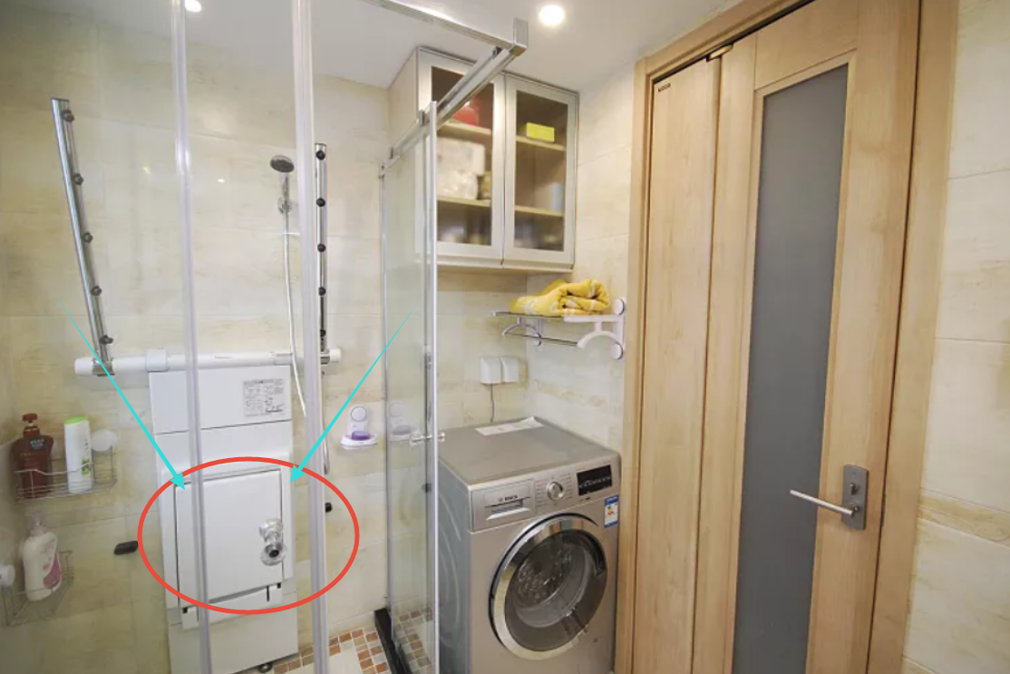 打通陽臺做改造，等于多出一間房！淋浴房坐著洗澡，太實用！曬曬