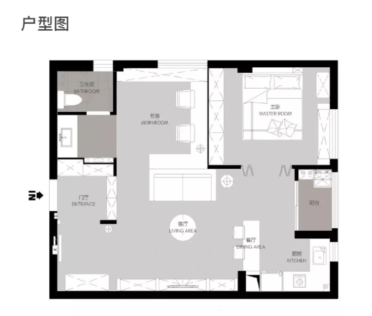 52㎡小宅，收納和顏值不遜大戶型！裝出獨立玄關不擁擠，曬曬！