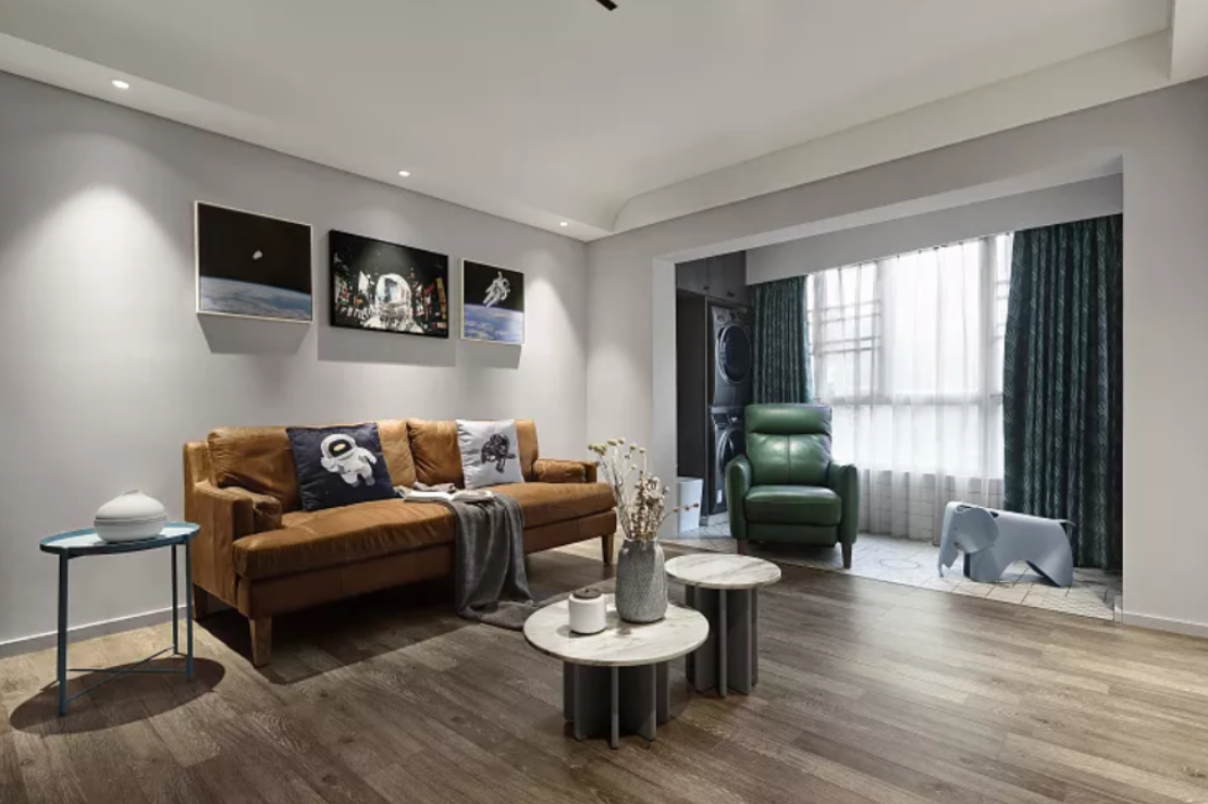 砸掉電視墻，全屋簡約風，他家反而變“豪宅范”！全屋收納更贊