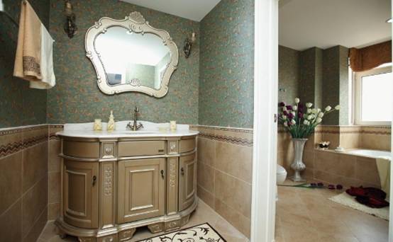 谁说浴室只能装瓷砖？学习6个小技巧让你家浴室瞬间高级起来！