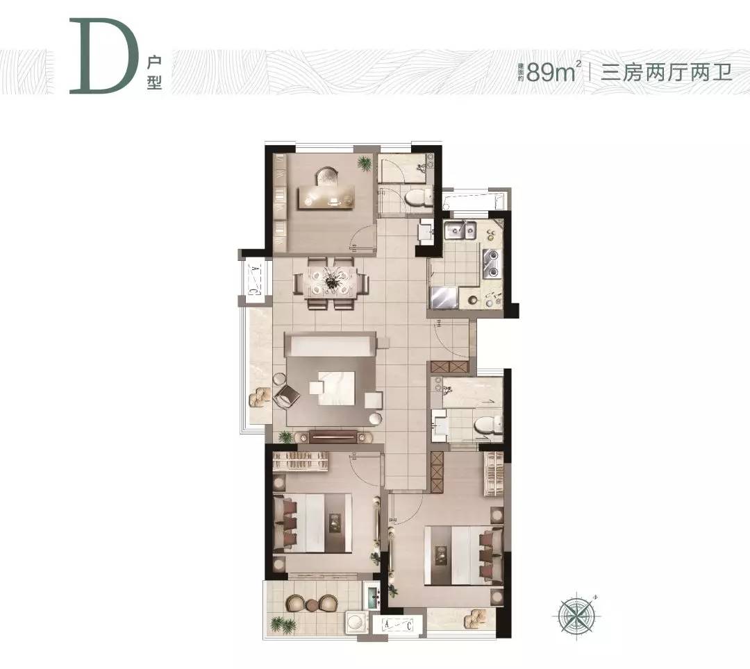 不可思议! 52㎡做两房两厅! 厦门楼市惊现逆天户型!