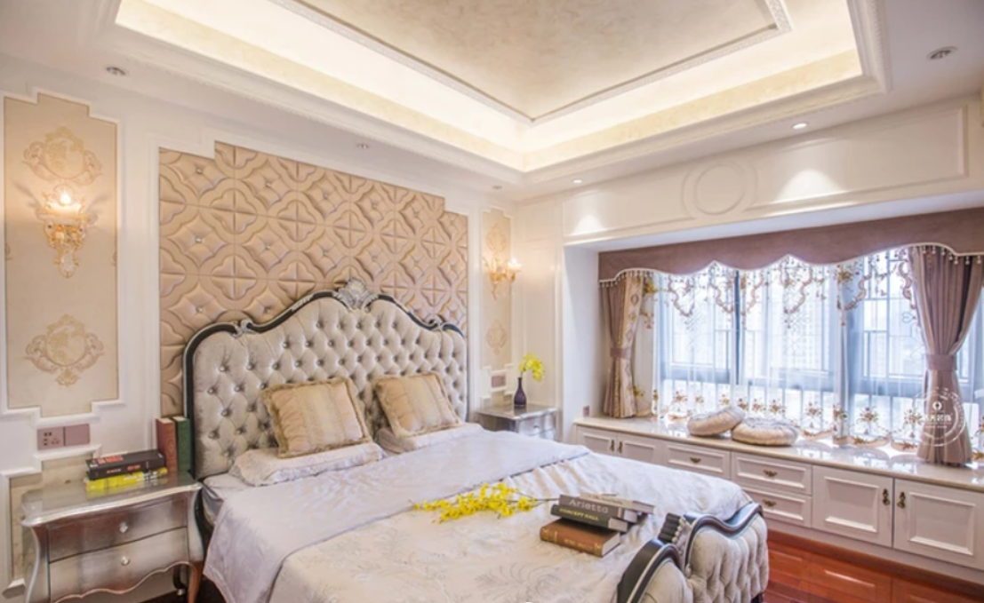 220㎡豪宅，全屋貼“大理石”，一進客廳就被迷住了！太漂亮了！