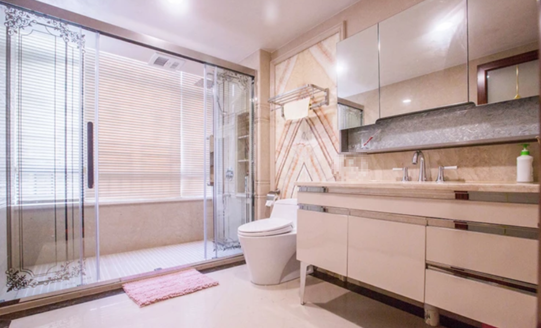 220㎡豪宅，全屋貼“大理石”，一進客廳就被迷住了！太漂亮了！