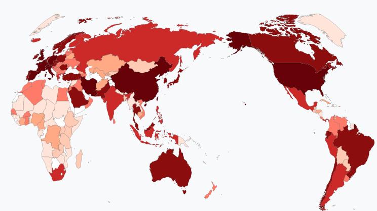 冠状病毒@全球疫情大爆发：2天内新增10万例，全球确诊病例53万例