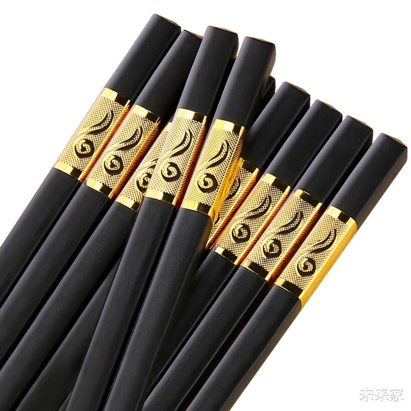 未来家|谨防病从口入，用耐高温、防霉防滑合金筷子，抗菌率99.9%！