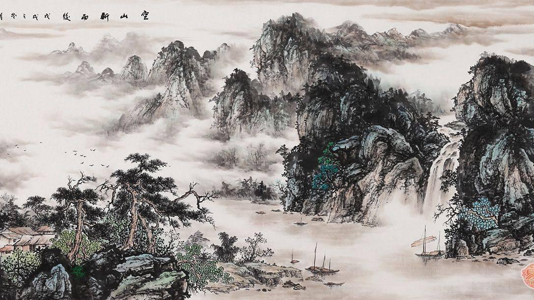 办公室装饰画怎么选 这些精美的山水画让您的办公环境焕然一新
