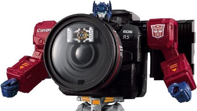 相机|擎天柱也能变相机？佳能与变形金刚联名款擎天柱官图展示