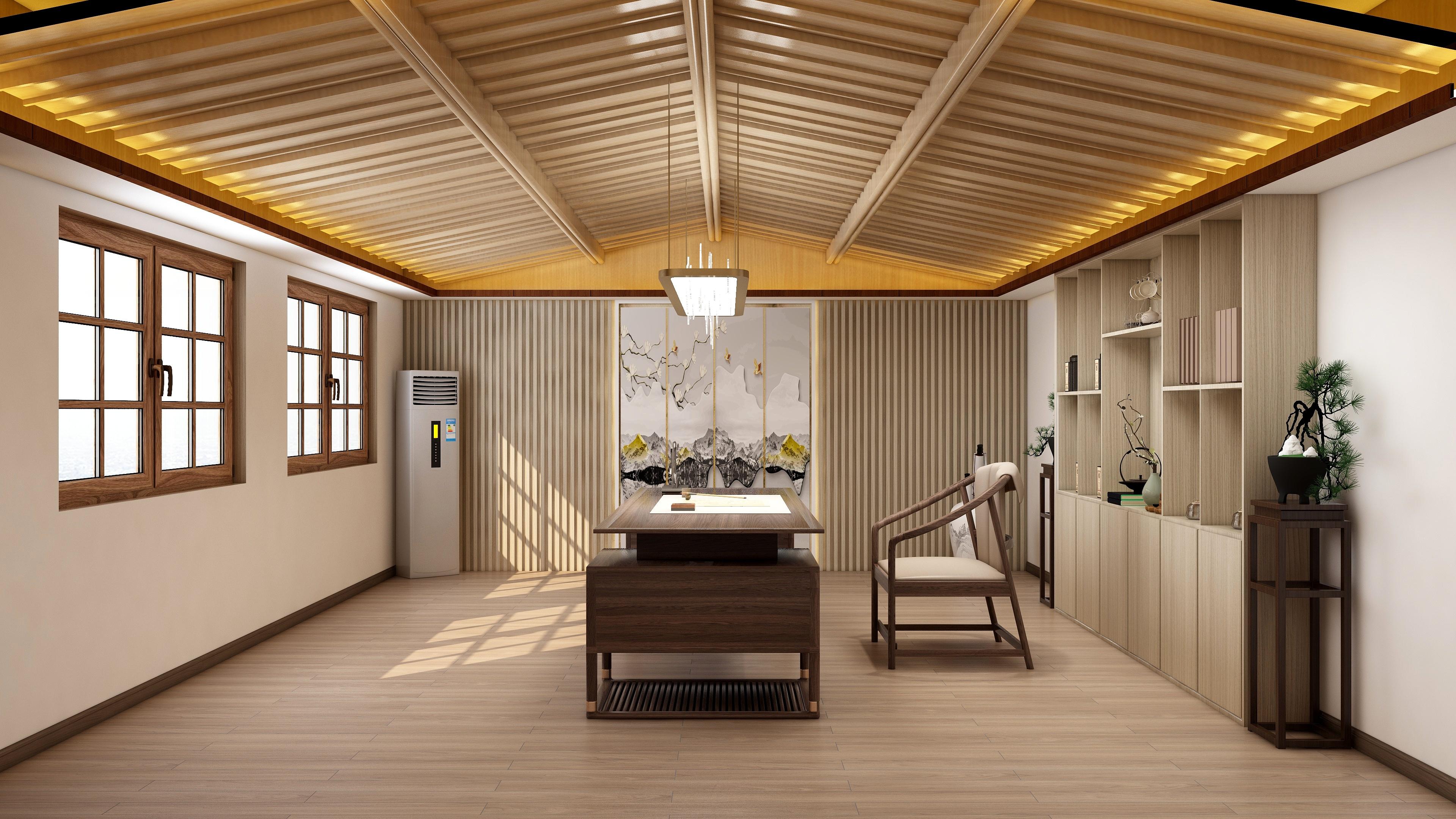 新中式书房：淡泊宁静的“禅韵风情”