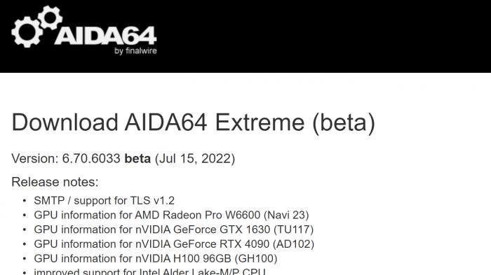 英伟达|AIDA64已更新支持英伟达RTX 4090显卡和AMD 600系列主板