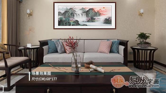 客厅墙面装饰画，这样悬挂，才能为家增添一丝文化气息