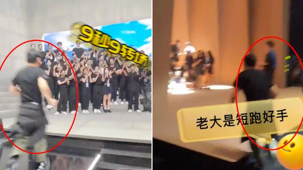 刘德华|刘德华双腿跪地与团队合影，打扮简朴对镜头卖萌