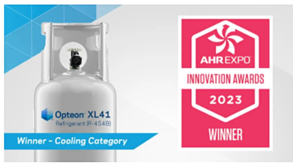 制冷剂|科慕Opteon? XL41（454-B）制冷剂荣获2023年AHR创新产品奖