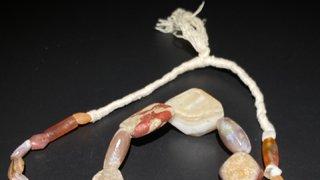 老玛瑙|西亚 千年：爆老 带工凌形老玛瑙 项链