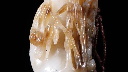 和田玉籽料|旧藏【和田玉籽料 节节高升 把件】