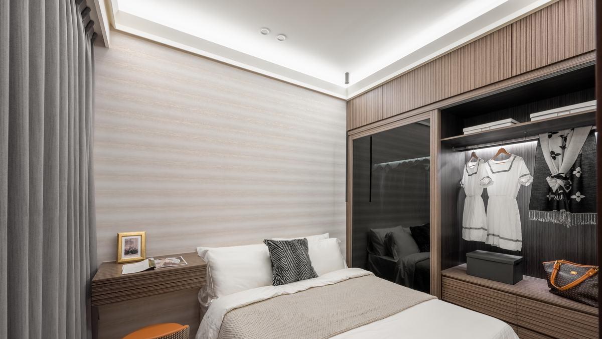 110平简约现代风两室一厅设计，客厅通透明亮, 餐厅装修很漂亮!