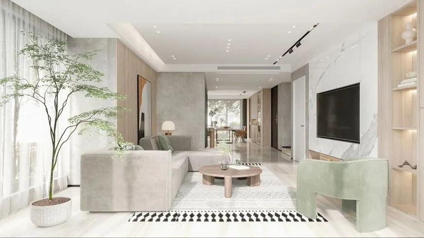 136平现代勾勒出时尚大气感，平淡的生活也要格调满满！！