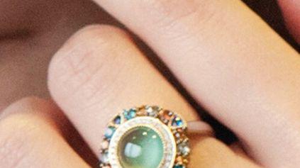 翡翠|引人注目的波西米亚风格翡翠戒指