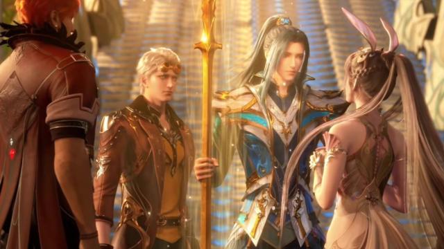 小舞|斗罗大陆：唐三绯闻女友穿婚纱，白丝千仞雪太养眼，小舞才是真爱