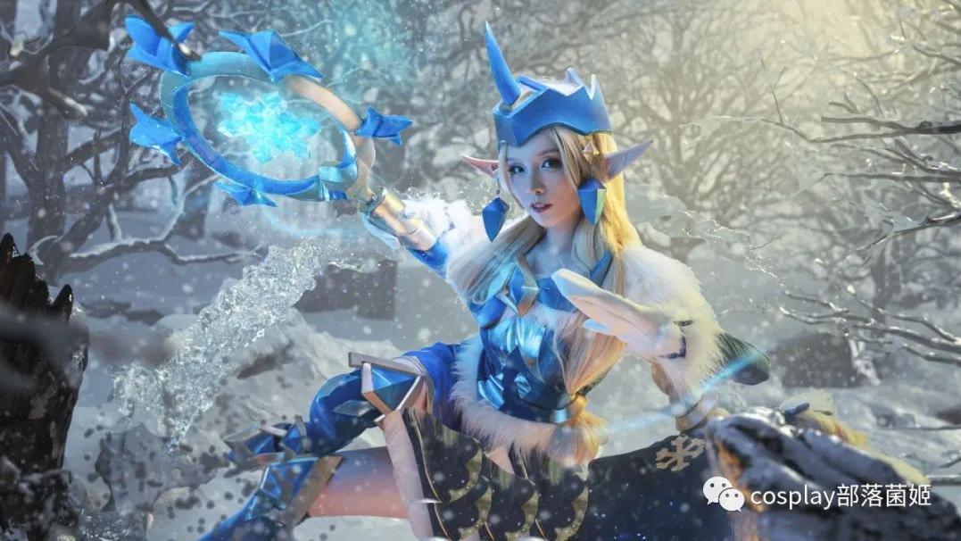 |cos：英雄联盟寒境仙灵索拉卡cos正片@落切