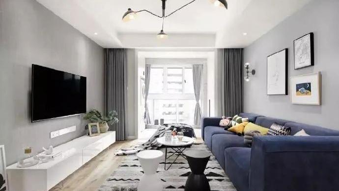 115平米三居室，全屋简单大方又温馨，最喜欢客厅和儿童房