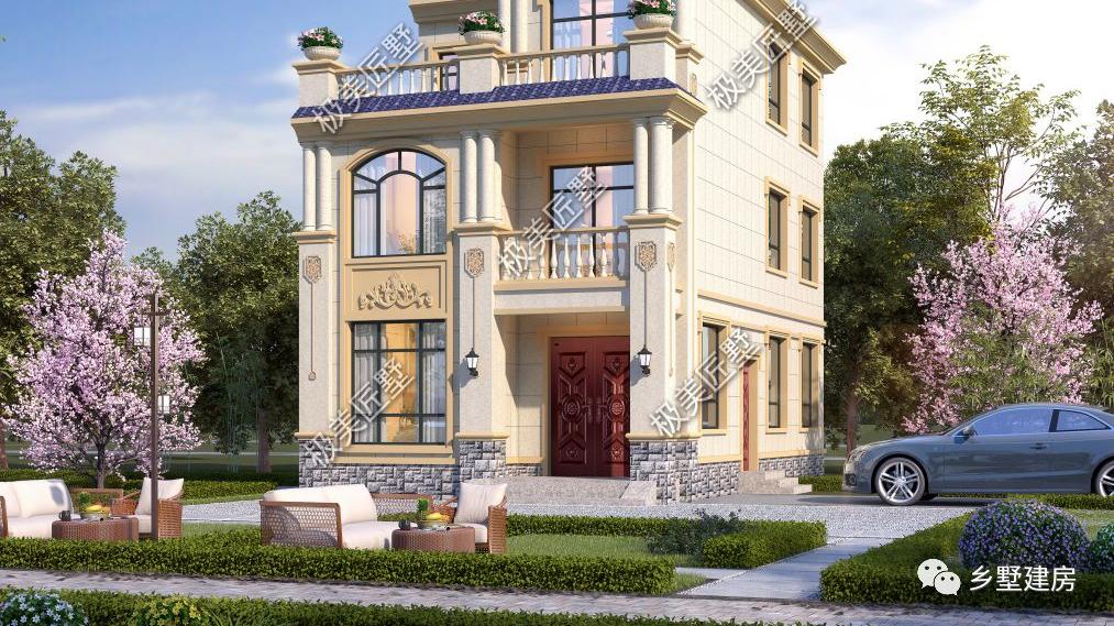 开间仅7.3米的自建房，外观简约大气，这个设计如何