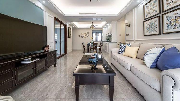 120㎡三室改四室，看起来比140㎡的还要大，经典美式风格太好看了