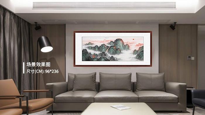 客厅沙发背景墙装饰画 力荐这四款寓意好的山水画