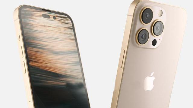 iPhone|iPhone14ProMax概念机：土豪金+感叹号挖孔屏，又要加钱才买得到？