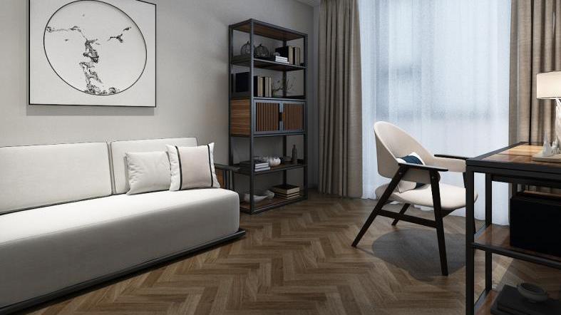 156平中式四居室，具有中式特色的屏风是这个家的设计的隔断