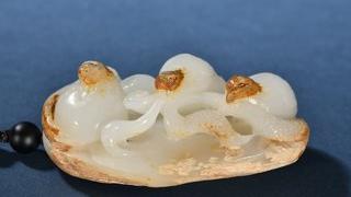 和田玉籽料|和田玉籽料五谷丰登把件