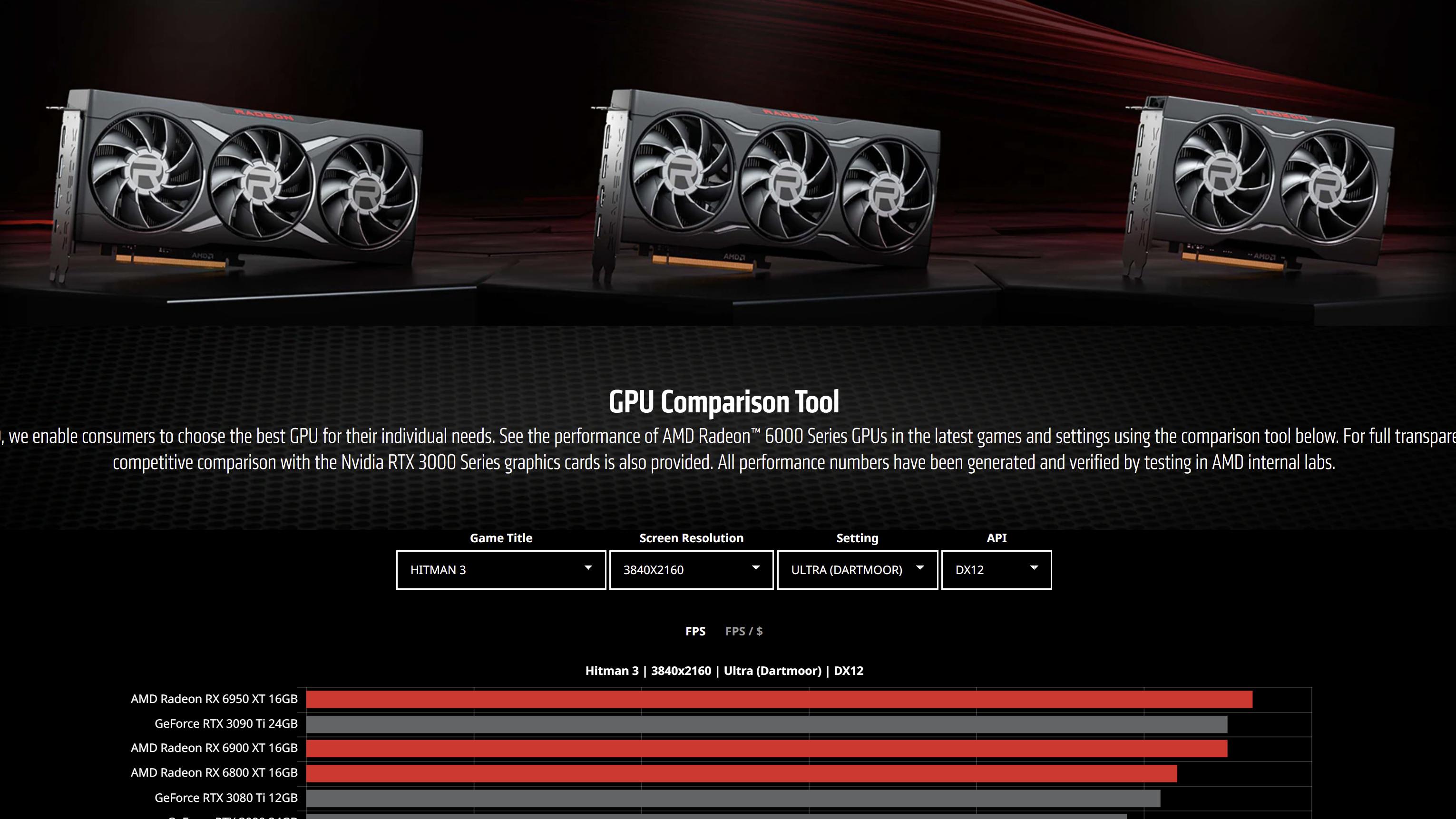 显卡评测不用看了？AMD推显卡对比工具，性能高低一目了然