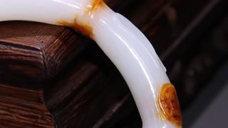 |晚清 和田玉竹节手镯
