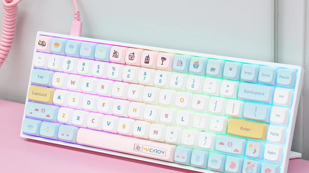 智能手机|SKYLOONG小呆虫马卡龙主题机械键盘评测：戳中你的少女心