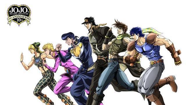 二乔|JOJO奇妙冒险动画10周年纪念绘画风变化史六乔同堂承太郎最高