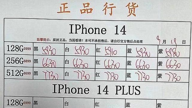 iPhone14价格走低，华为首批400万备货已基本售罄，这意味着什么