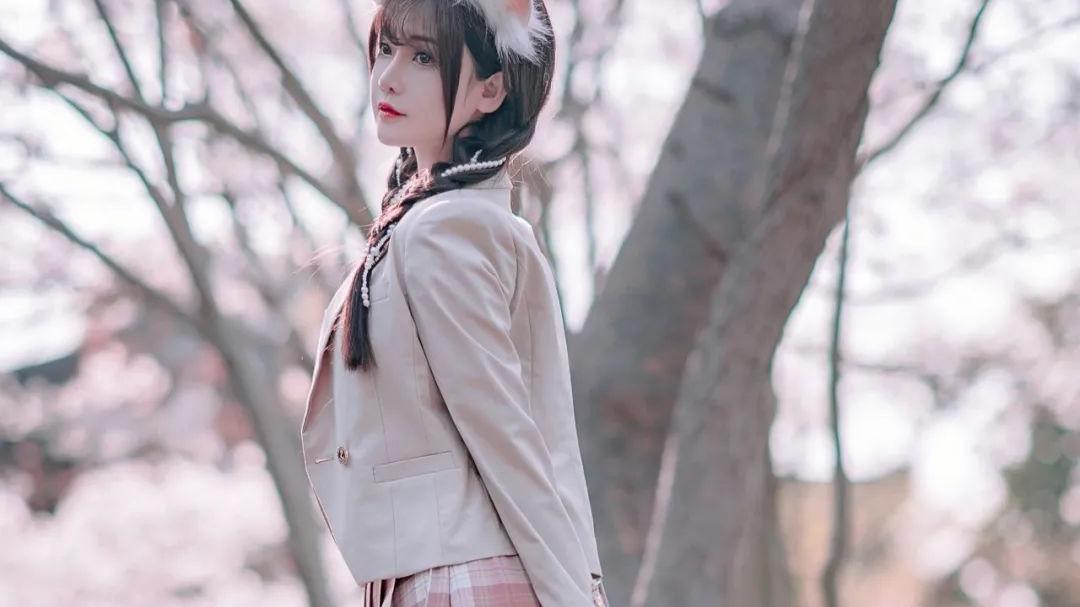 |JK：樱花里的美人儿