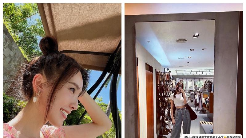 林志颖|林志颖大儿子又长高了，陈若仪带Kimi买泳裤，并回应老公还在修养