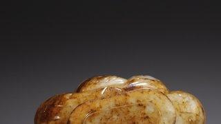 |旧藏·和田玉如意纹花型洗