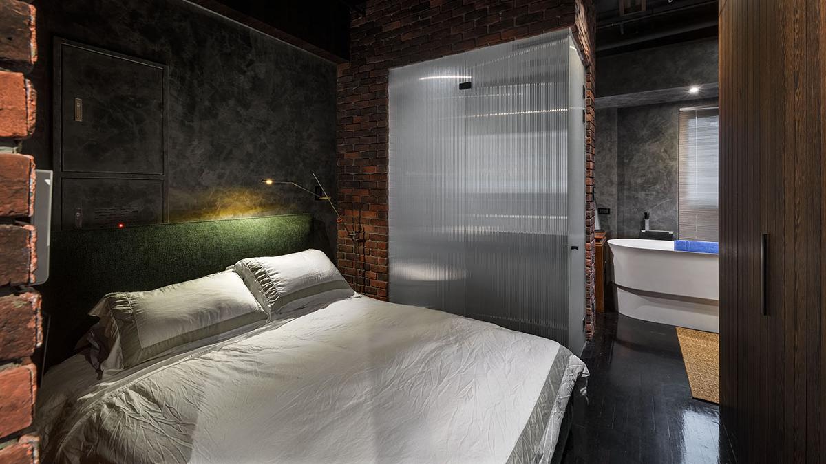 66㎡小户型新房，全屋贴满红砖，朴实无华，却又复古迷人