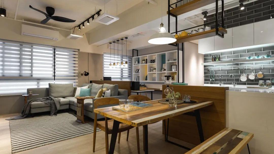 这套北欧风格新房，色彩搭配太漂亮了，看了非常满意，晒晒