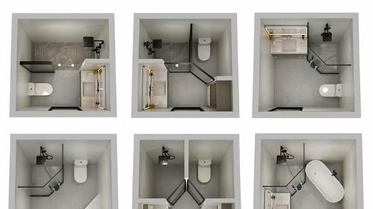 4平米的卫生间，一样能做干湿分离