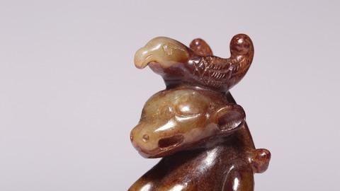 |战汉，和田玉英雄斗志把件