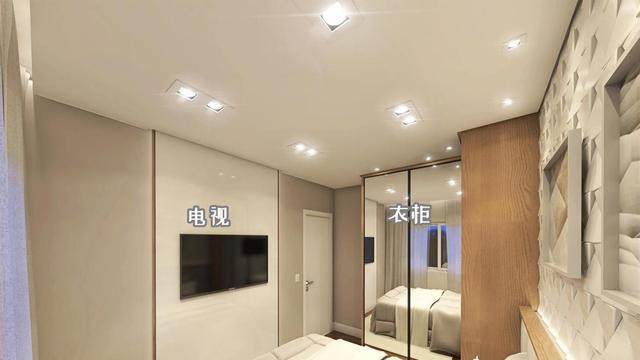 卧室布局灵机一动：衣柜挪床尾，书桌放床侧边，收纳只多不少！